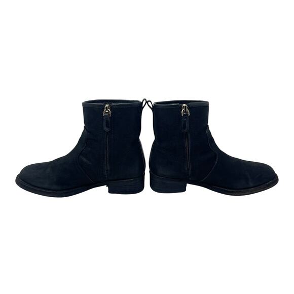 Tory Burch Simone Black Leather Ankle Boots - Bootie - Size 7 - Picture 4 of 10